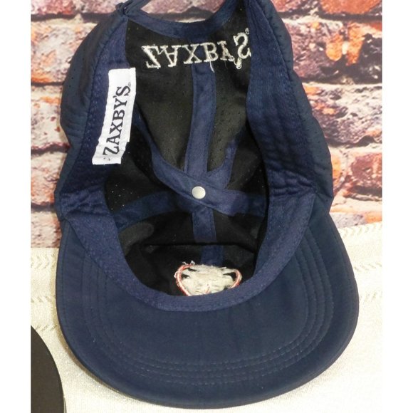 Zaxbys Employee Navy Blue Perforated Adjustable Baseball Cap With Chicken Logo & - Picture 5 of 7